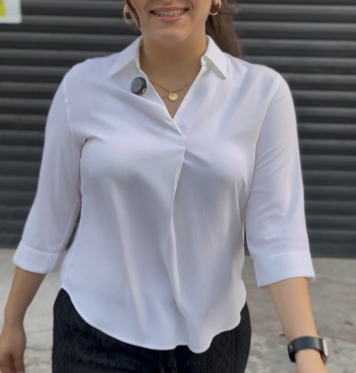 شومیز زنانه جلو بسته کد۲۶۵ کرپ نخ