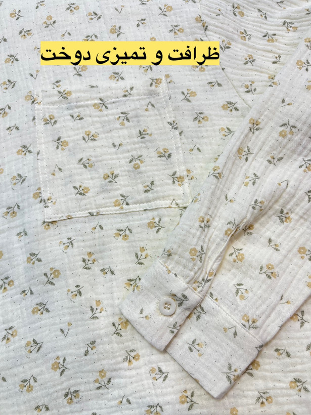 شومیز گلدار وارداتی کد۰۱۲۸ نخ پنبه با کیفیت